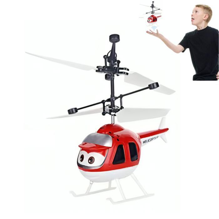 Jouet d'Avion Volant avec Capteur Infrarouge – Mini Hélicoptère Interactif pour Enfants