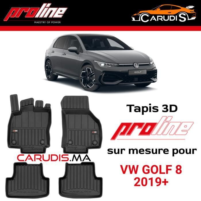 Tapis de voiture - ProLine - VW Golf 8 - Sur mesure - Antidérapant - Imperméable