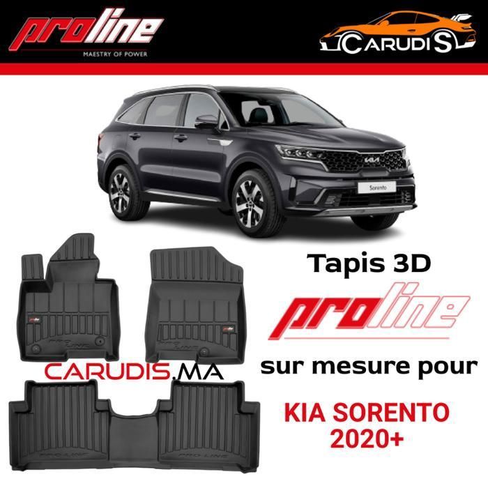 Tapis de voiture - ProLine - Kia Sorento 2020+ - Sur mesure - Antidérapant - Imperméable