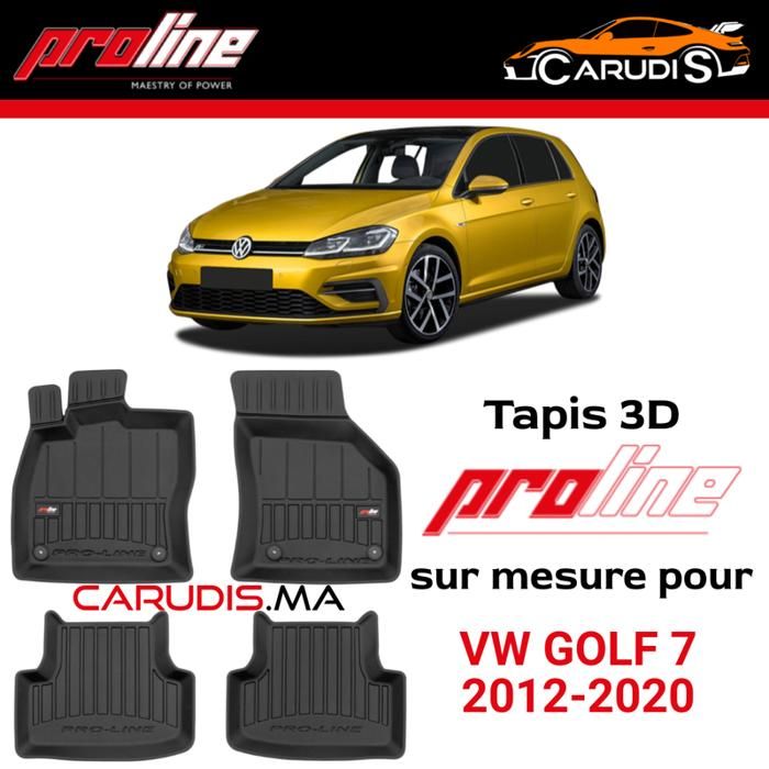 Tapis de voiture - ProLine - VW Golf 7 - Sur mesure - Antidérapant - Imperméable