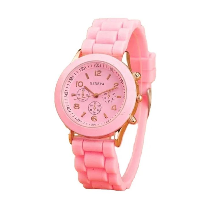 Montre - Femme - Silicone - Rose - Quartz - Analogique
