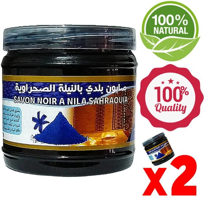 Savon Noir au Nila bleu 100% naturel 400g