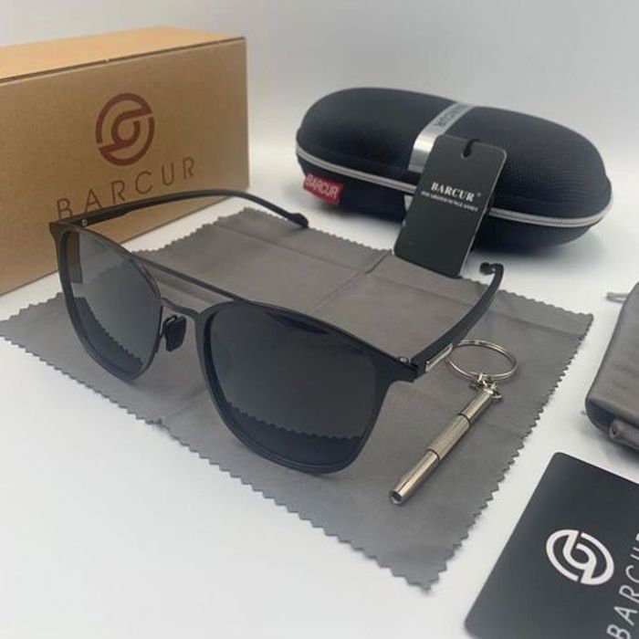 Lunettes de soleil - BARCUR - Bc 86-22 - Polarisées - Aluminium - Noir