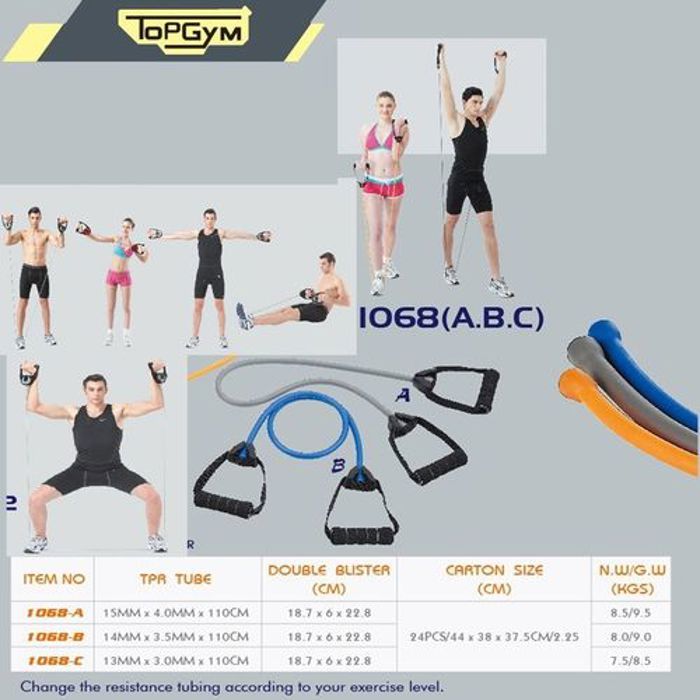 Tube multifonction fitness - TRS - Solide - Réglable - Compact - Pour tonification musculaire