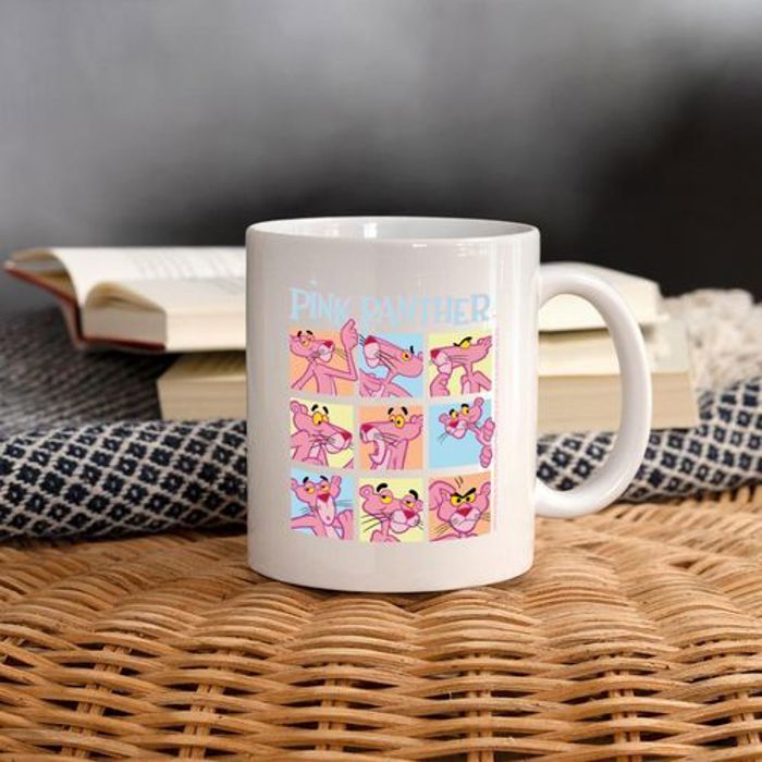 Mug - Panthère Rose - Céramique - 325 ml - Imprimé - Lave-vaisselle compatible