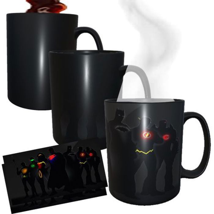 Mug - Justice League - Noir - Céramique - 325 ml - Anti-rayures et anti-UV