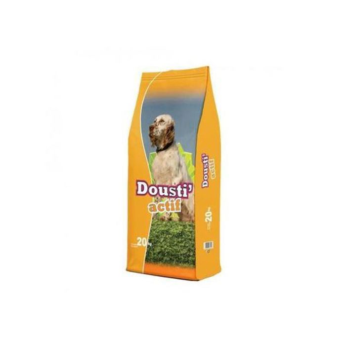 Croquette pour chien - Dousti - ADULTE ACTIF - 20kg - Protéine 22% - Oméga 3 et 6
