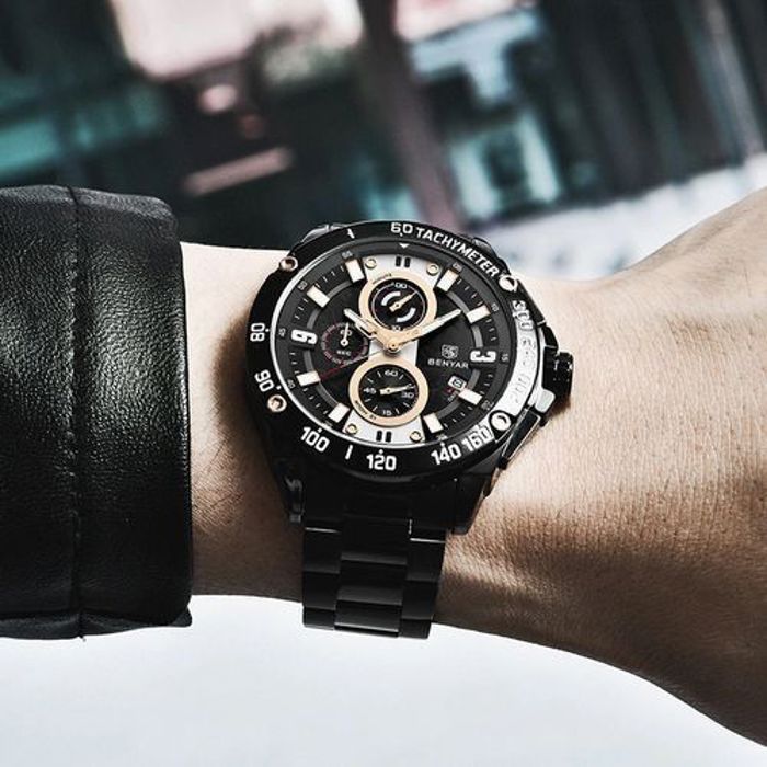 Benyar montres marque de luxe étanche sport Quartz chronométrer  original-multicolor-59