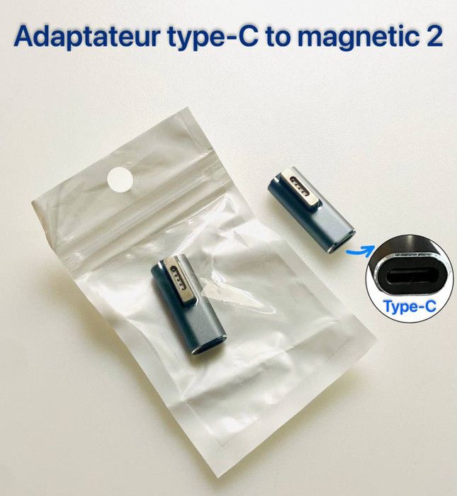 Adaptateur magnétique Type-C vers connecteur Magsafe 2
