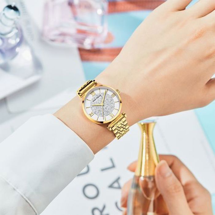 Montre Femme - MINI FOCUS - Nouvelle Collection 2024 - Acier - Doré - Résistante à l'eau 3ATM