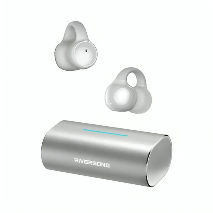 Ecouteurs sans fil - Riversong - Air Clip L3 - 30H autonomie - Résistant à la transpiration - ENC