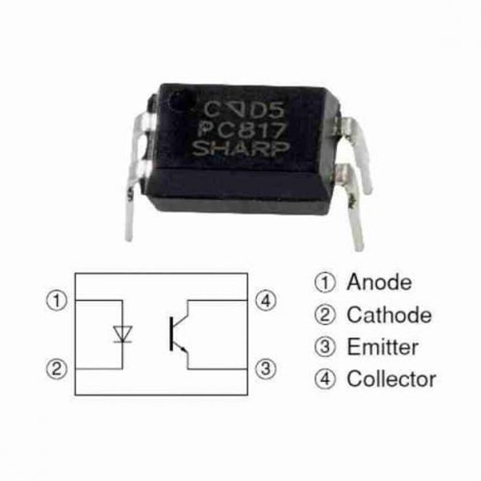PC817 pin 4 Optocoupleur phototransistor