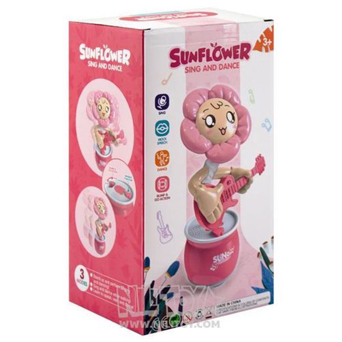 Poupée - Dancing Sun - Fleur Dansante - 120 Chansons - 30 cm - Jouet Éducatif