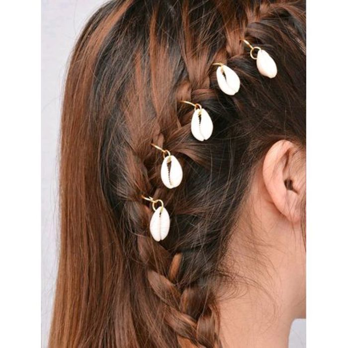 Ensemble 5 coquilles  decoration cheveux