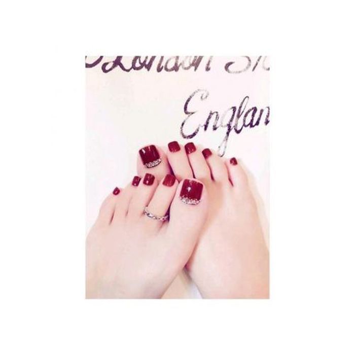 Faux Ongles à strass élégant  Pack 24 Pcs