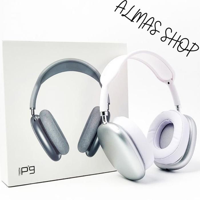 Casque Bluetooth sans fil P9 avec microphone antibruit pour salle de sport blanc