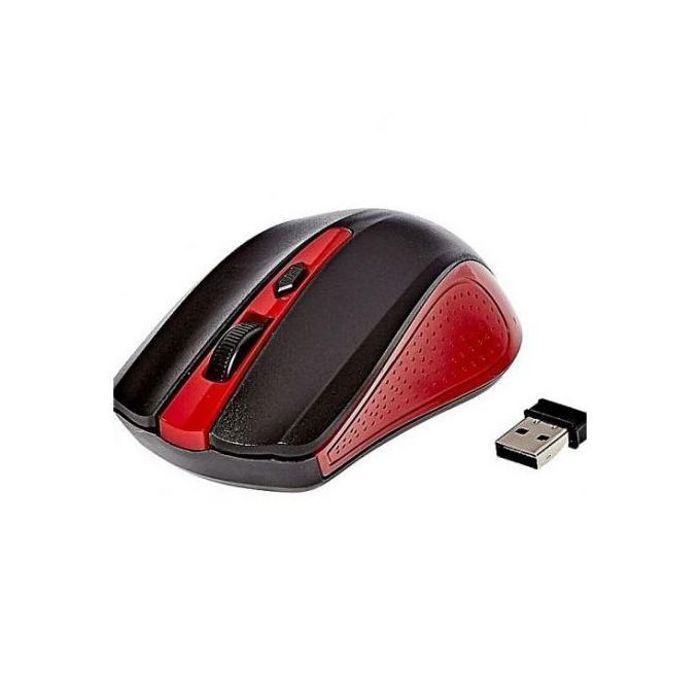 Souris optique Sans Fil - ENET - G-211 - 2,4 GHz - 1600 DPI - Rouge