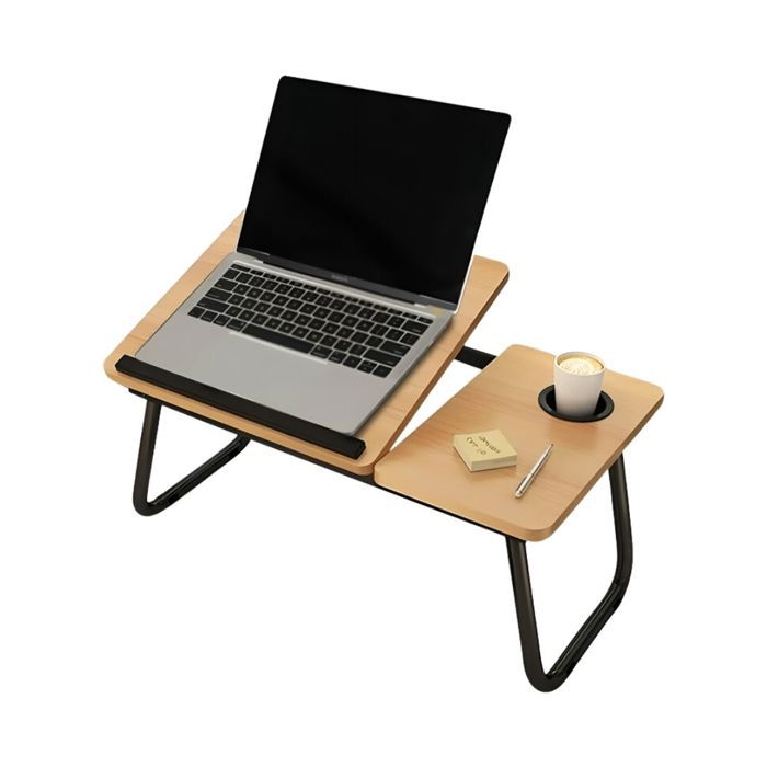 Table de Lit Portable, avec Porte Gobelet