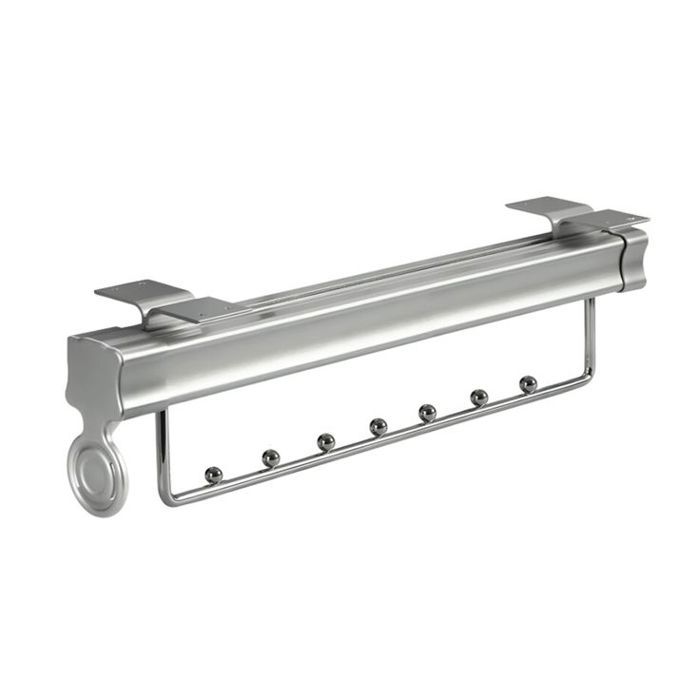 Tringle à vêtements extensible avec rail coulissant