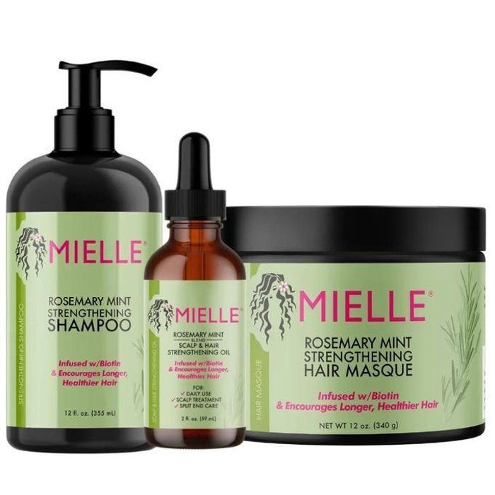 Shampooing - Mielle Organics - Menthe au Romarin - Biotine - Cheveux Sains - Hydratation