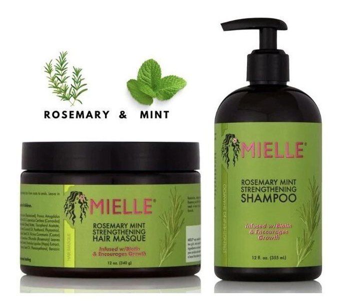 Shampoing - Mielle Organics - Rosemary Mint - 355 ml - Masque - 340 g