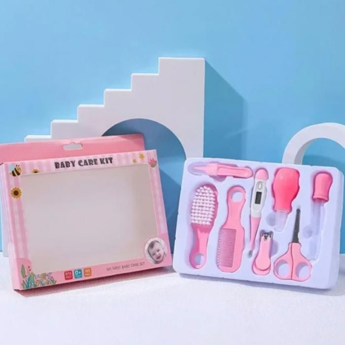 Kit soins pour bébé , 8 pièces Rose