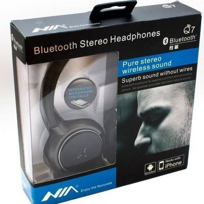 Casque Over Ear - Nia - Q1 - Bluetooth - Micro SD - Radio FM - Noir