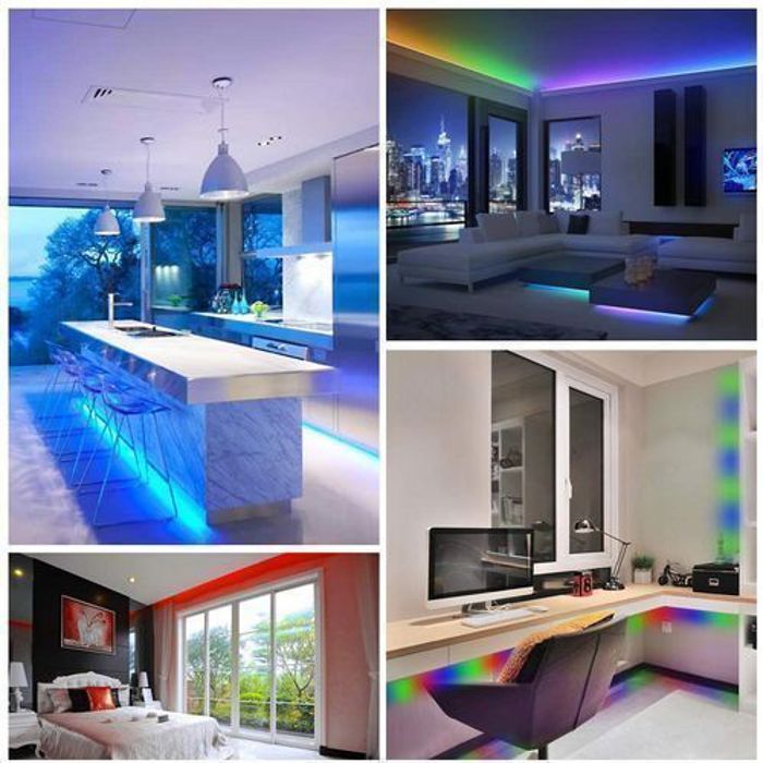 Bande LED - Multicolore - 5M - Télécommande - Auto-adhésif - Durable