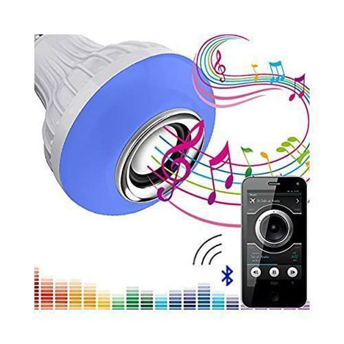 MUSIC Ampoule LAMP LED Avec baffle Haut Parleur Bluetooth USB - Enceinte Musique