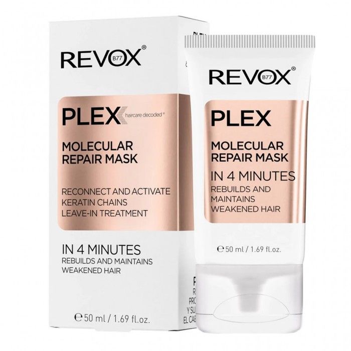 Masque Capillaire - REVOX - B77 PLEX - 50ML - Réparation Kératine - Cheveux Abîmés