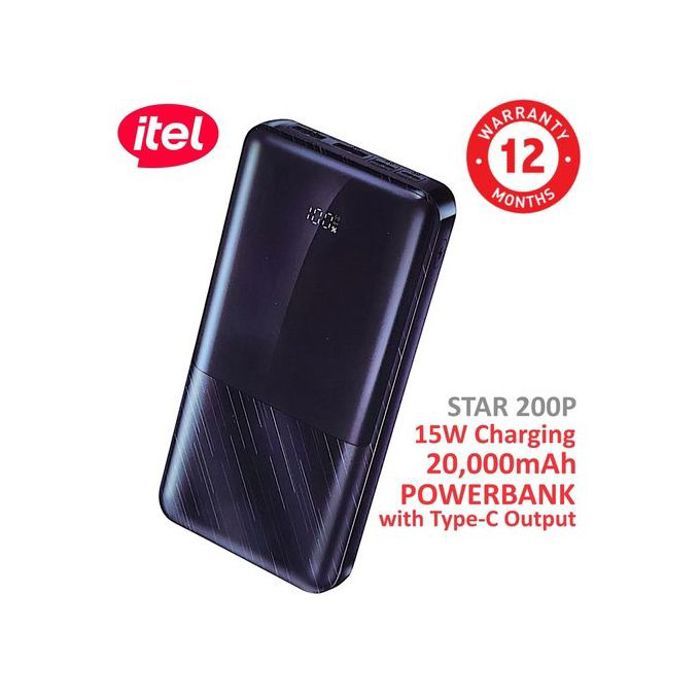 Power Bank STAR200P Fast Charging Type-C 15W ITEL