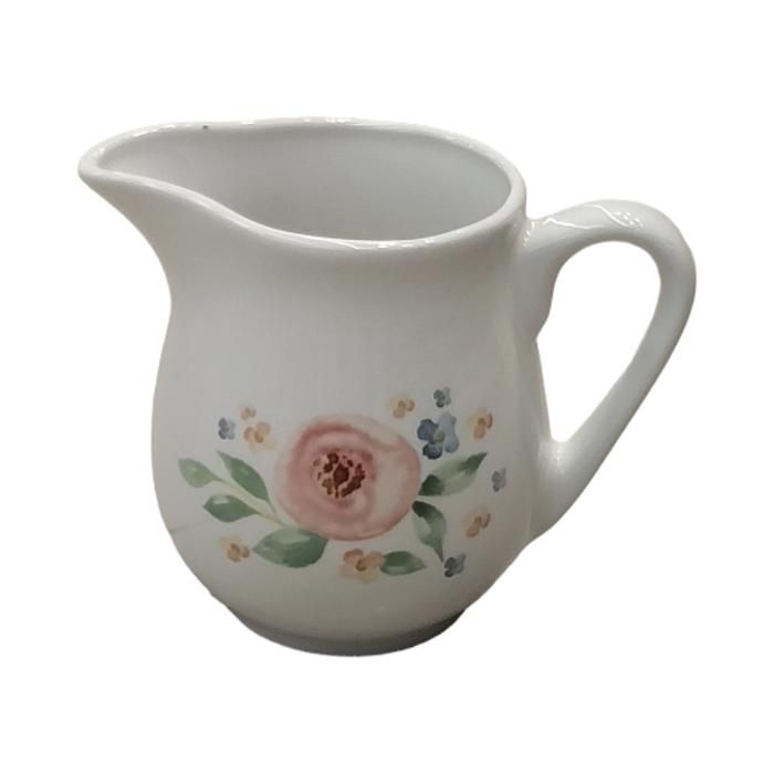 CREMIER AVEC MANCHE EN PORCELAINE DECOREE REF YKM