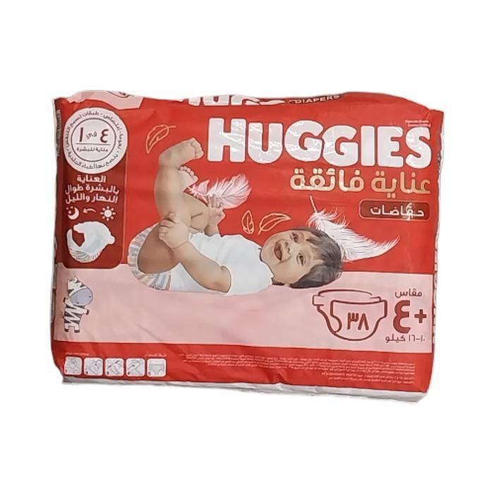 Couches bébé JP T4+ Huggies 38 unités