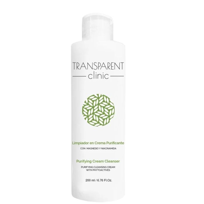 Crème Nettoyante - TRANSPARENT CLINIC - 200ml - Peaux Grasses - Niacinamide - Hypoallergénique