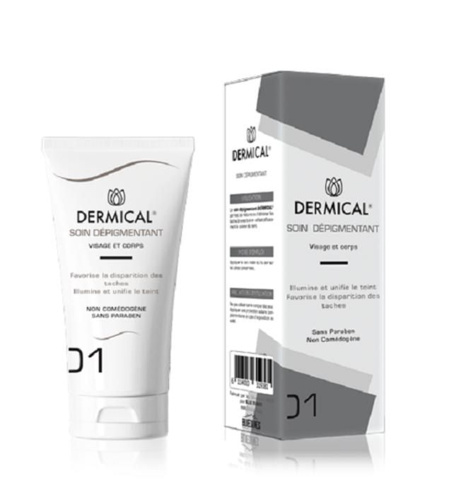 Soin Dépigmentant - DERMICAL - 50Ml - Éclaircissant - Hydratant - Anti-oxydant