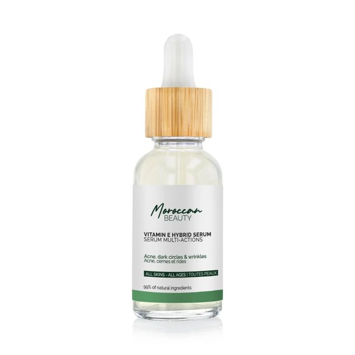Sérum Hydratant Visage - MOROCCAN BEAUTY - Multi-Actions - 30Ml - Avocat - Eglantier - Anti-cernes