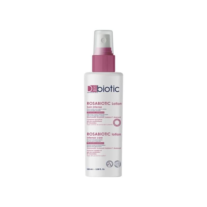 Lotion Hydratante - D-BIOTIC - Rosabiotic - 100Ml - Hypoallergénique - Apaisante Rougeurs