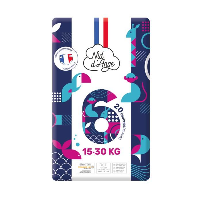 Nid D'Ange Couche Taille 6 15/30Kg 20 Pieces