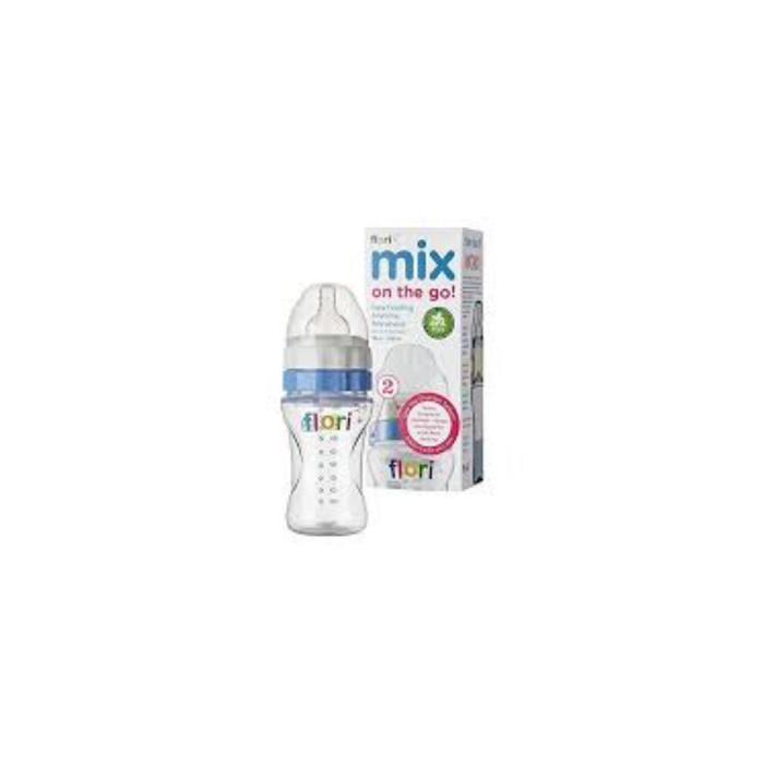 Flori Mix Biberon 300Ml Bleu