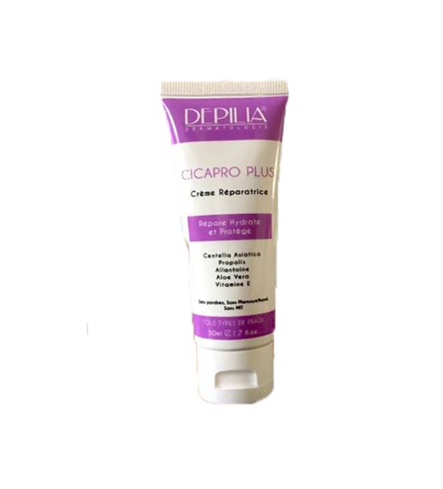 Crème Réparatrice - DEPILIA - Cicapro Plus - 50ml - Hydratante - Hypoallergénique - Peaux Sensibles