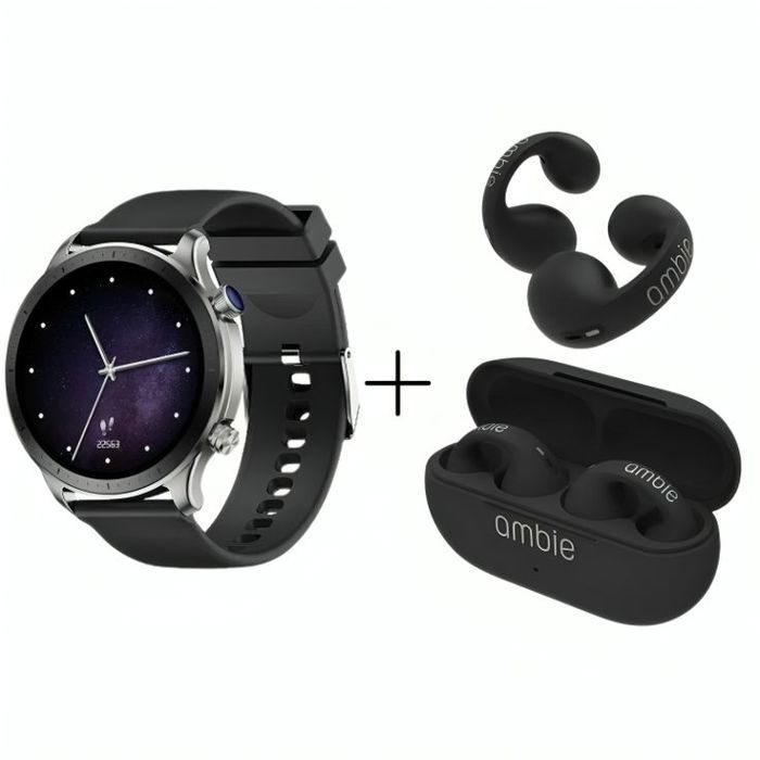 Pack - Smart Watch Motive 9Pro + Ecouteur AMBIE sans fil NOIR Original