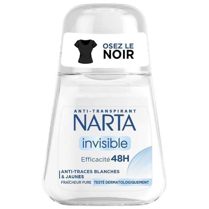 Narta - déodorant - Invisible Noir - 48h - Anti-traces blanches - 50 ML