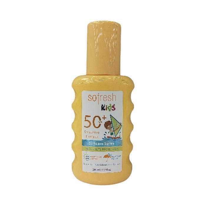 Spray solaire - SOFRESH - Kids - SPF 50+ - 200 ml - Résistant à l'eau