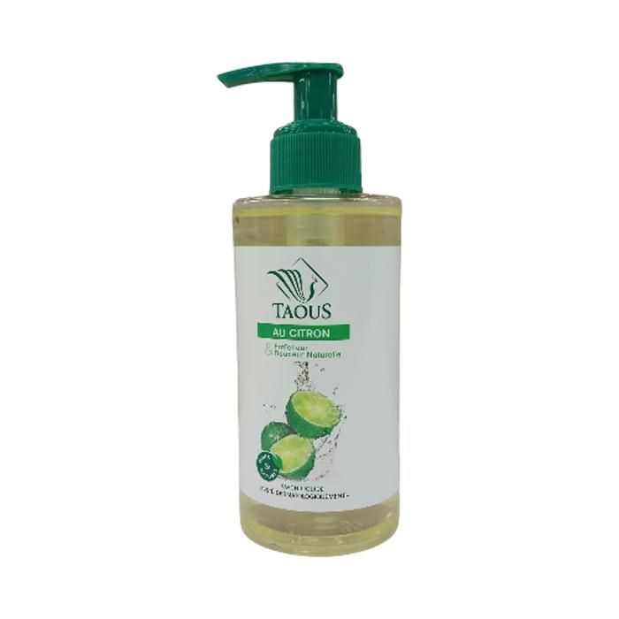 TAOUS, SAVON LIQUIDE FRAÎCHEUR CITRON, FLACON POUSSE