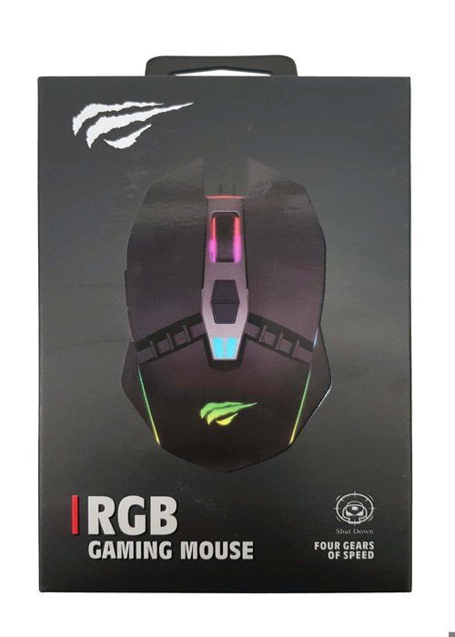 HAVIT GAMENOTE RGB GAMING MOUSE BY HAVIT - SOURIS DE JEUX RGB