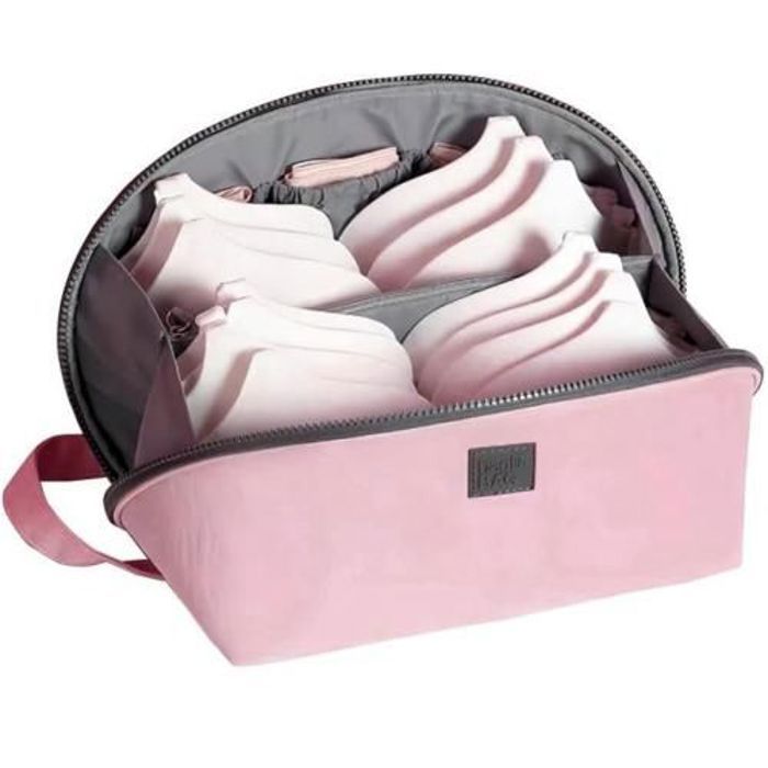 Trousse de Voyage - GENERIC - Pochette à Sous-vêtements - 6 Poches Élastiques - Multifonctionnelle - Rose