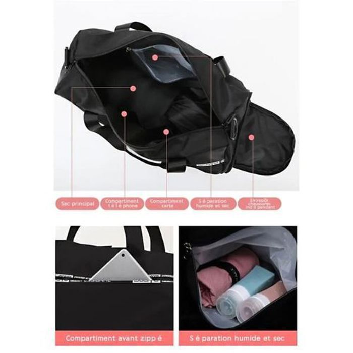 Sac à Main de sport, Sac à bandoulière pour Gym,  bag Vêtements, voyage,fitness