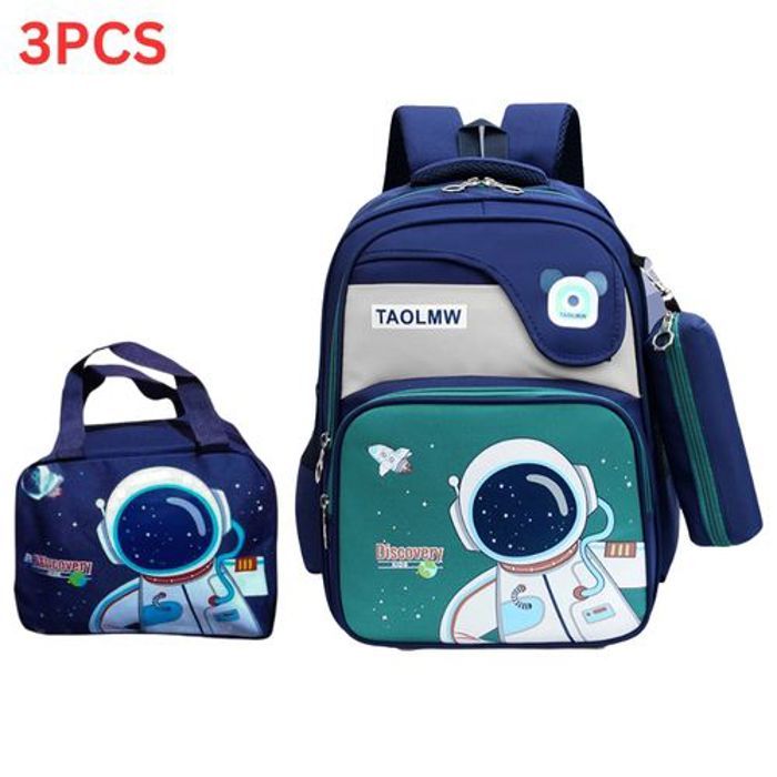 Ensemble de fournitures scolaires - GENERIC - Sac à dos enfant - 3 pièces - Design amusant - Tissu durable