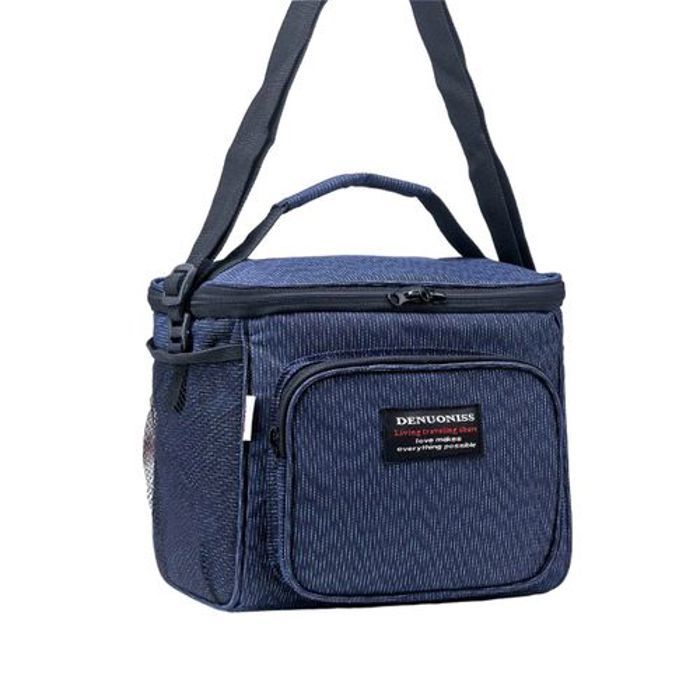 Sac isotherme pour repas - GENERIC - Bleu - Tissu Oxford imperméable - Isolation en mousse épaisse - Portable