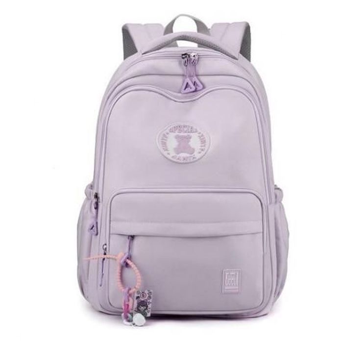 Sac à dos d'école, cartable pour PC, collège, lycée, scolaire, loisirs, voyage Violet